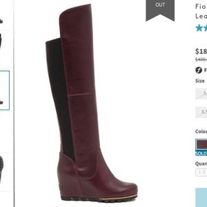 Sorel Fiona Over-the-Knee Lux Leather Boots